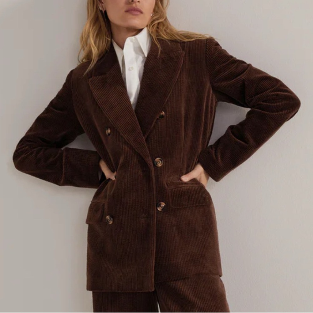 Favorite Daughter Brown Corduroy Blazer